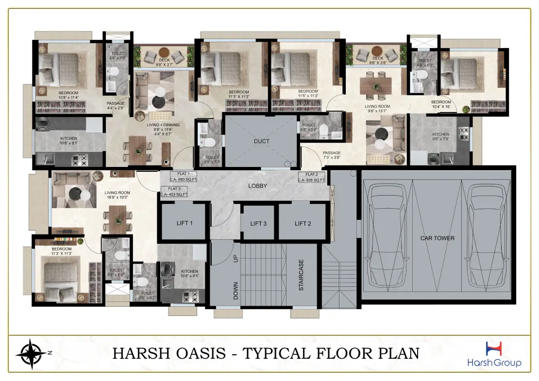 Harsh Oasis 27 TYPICAL FLOOR PLAN